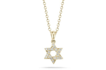 14K-Y Star Of David PEND. 0.20CT