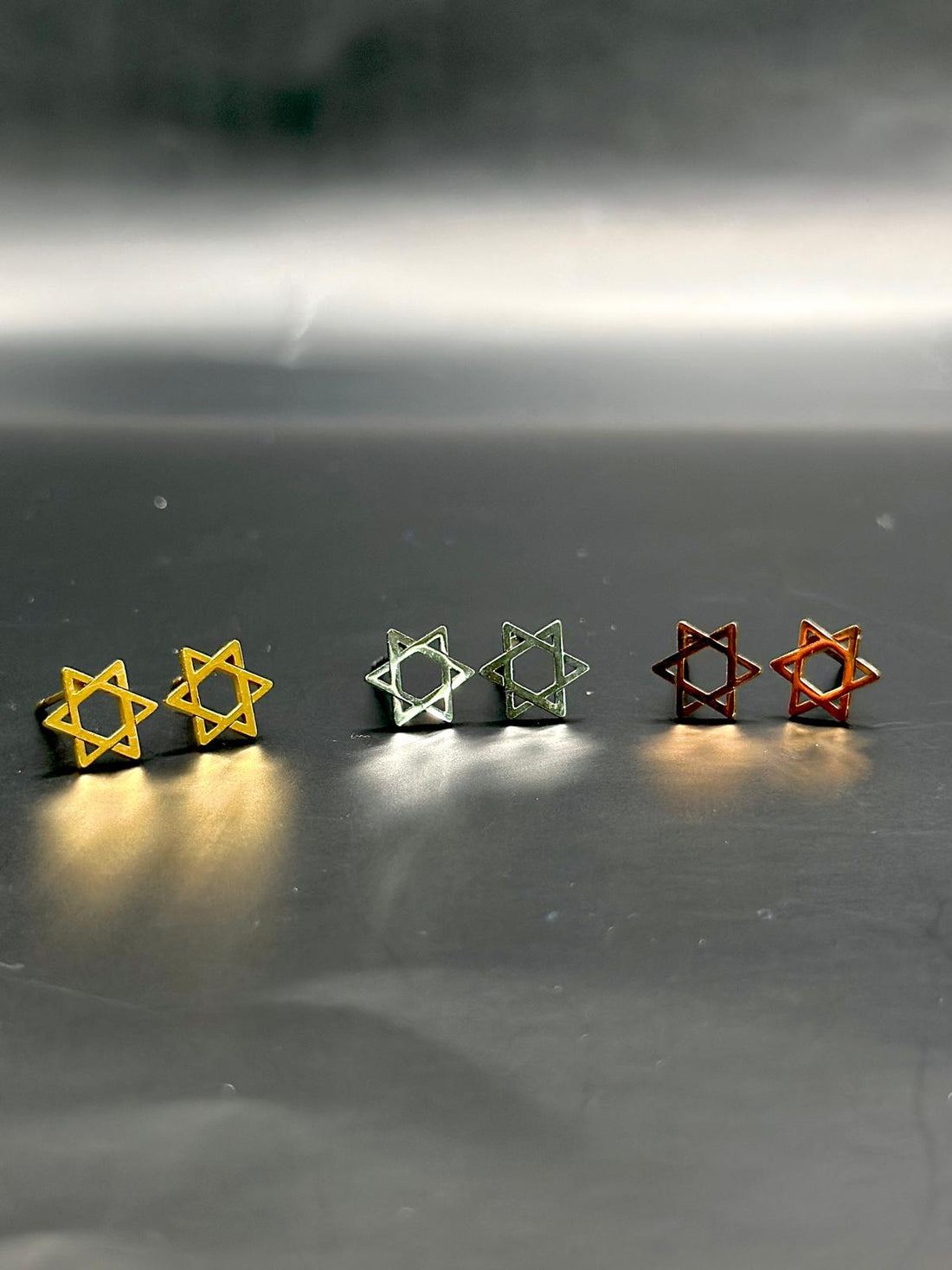 18k Gold Filled Star of David Stud Earrings