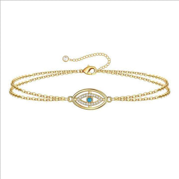 Minimal Evil Eye Bracelet