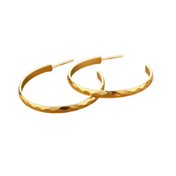 Signature Hammered Hoops