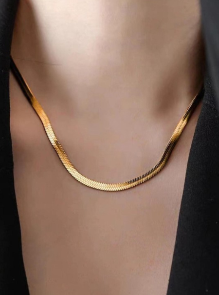 Signature Herringbone Chain Necklace