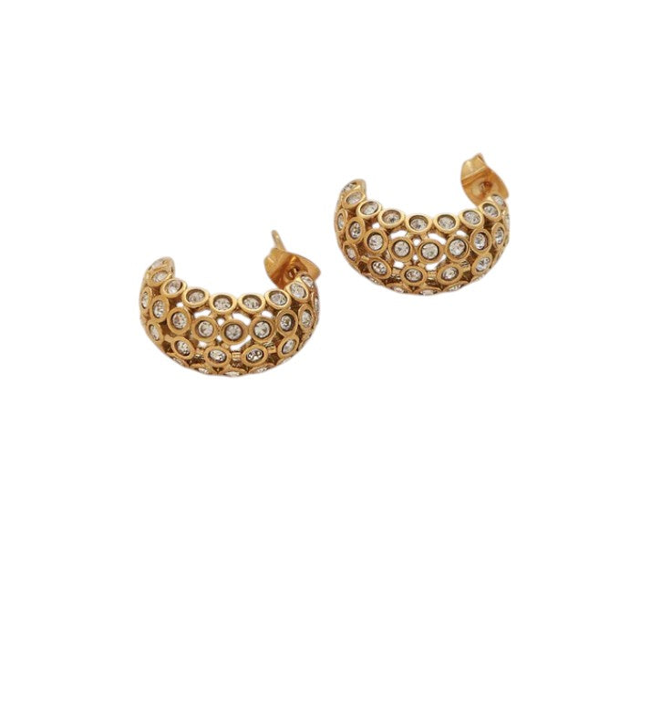Signature Pavé Dome Hoops