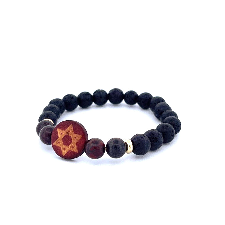 Star of David Bracelet with Natural Stones