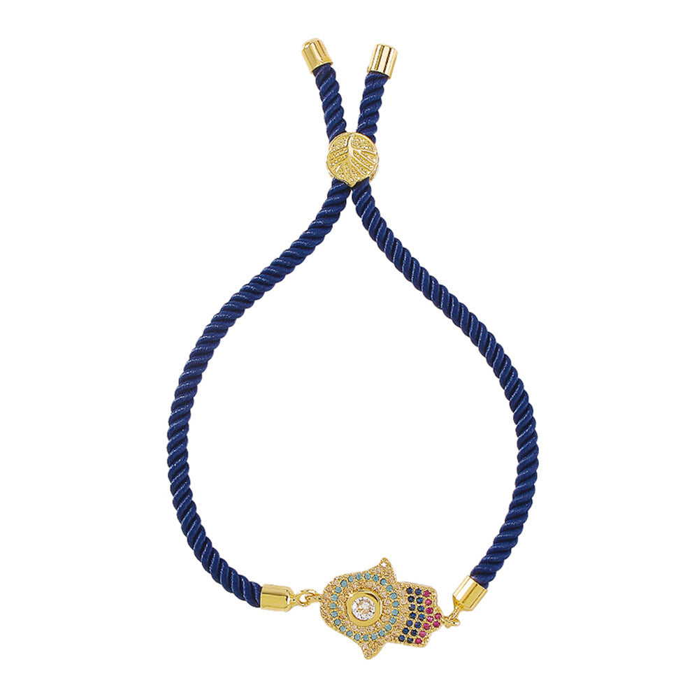 18K Gold Plated Hamsa Cord Bracelets