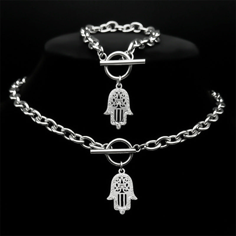 Hamsa Pendant Necklace