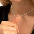 Dainty Star of David necklace worn, The Dainty Set by Koch La Ni