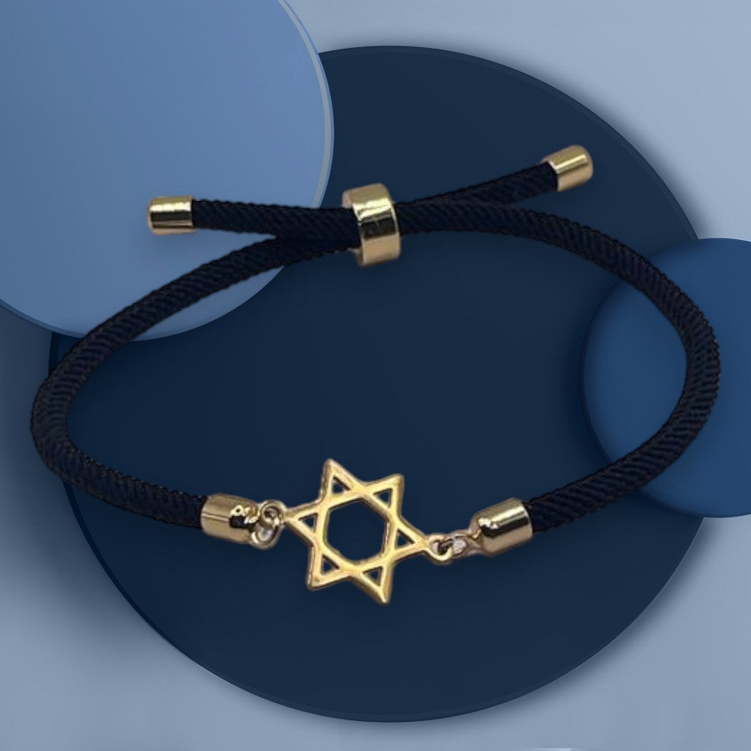 Star of David Cord Bracelet