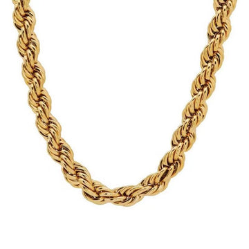 18K Gold Plated Chunky Twisted Verona Necklace