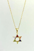 Rainbow crystal Star of David necklace, part of The Rainbow Set by Koch La Ni