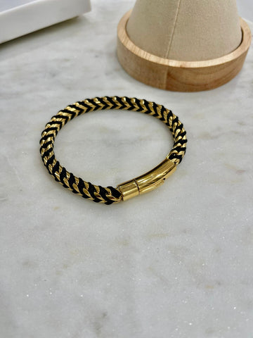 18K Gold Plated Braided Bracelet