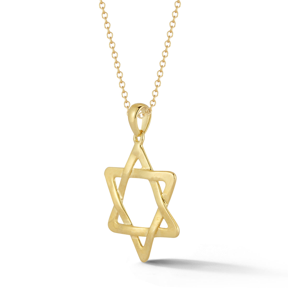 Classic 14K yellow gold Star of David pendant by Koch La Ni