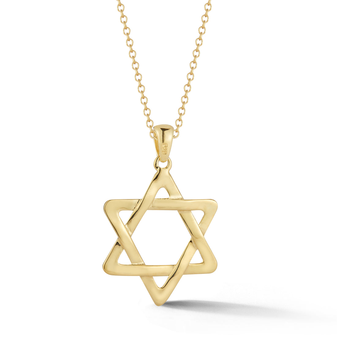 Classic 14K yellow gold Star of David pendant by Koch La Ni