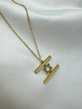 18K gold plated Israel flag necklace, part of The Israel Flag Set by Koch La Ni