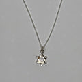Sterling silver Star of David necklace with open center by Koch La Ni