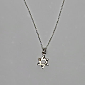 Sterling silver Star of David necklace with open center by Koch La Ni