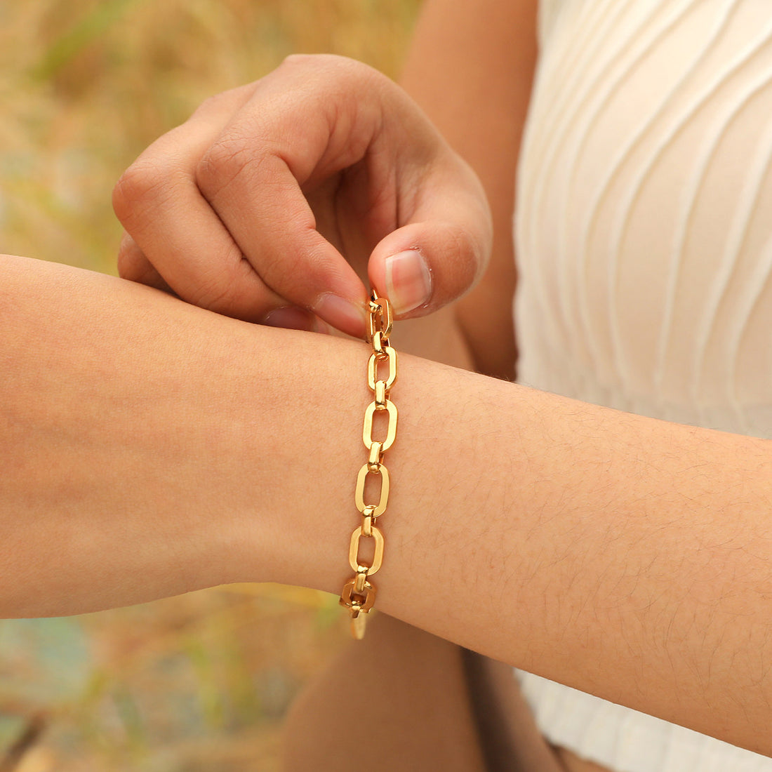 18K Gold Plated Luxe Link Bracelet