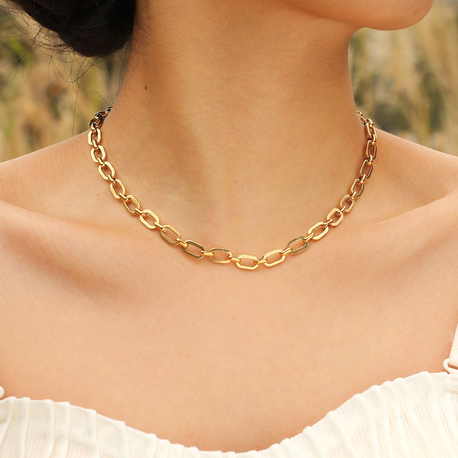 18K Gold Plated Luxe Link Necklace