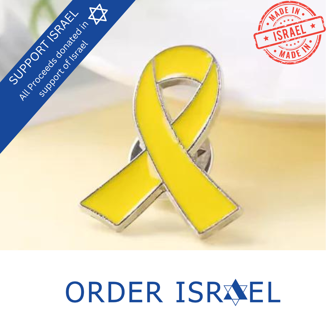 ''Bring Them Home NOW'' Yellow Ribbon Hostage Pin