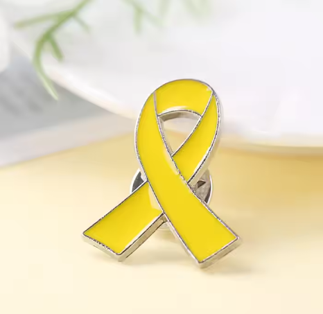 ''Bring Them Home NOW'' Yellow Ribbon Hostage Pin