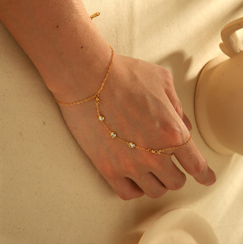 Dainty Hand Chain Bracelet