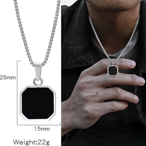 【2plan】24FW★ LAN ARCHIVE] Octagonal Stone Necklace 2plan】24FW☆ LAN ARCHIVE] Octagonal Stone Necklace (2plan