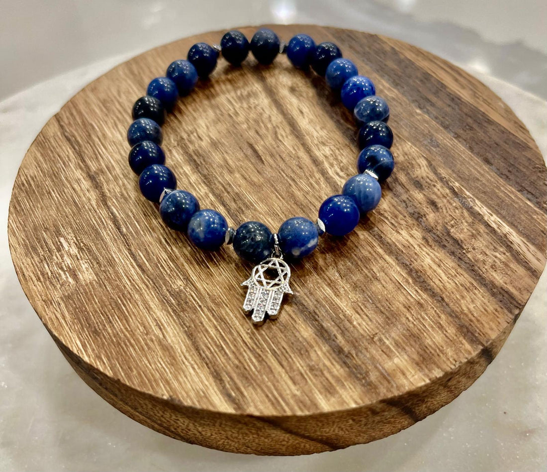 Sodalite Hamsa Bracelet