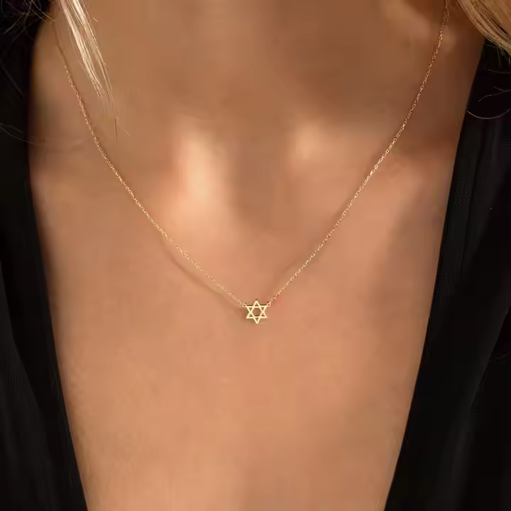 Dainty Star of David necklace by Koch La Ni