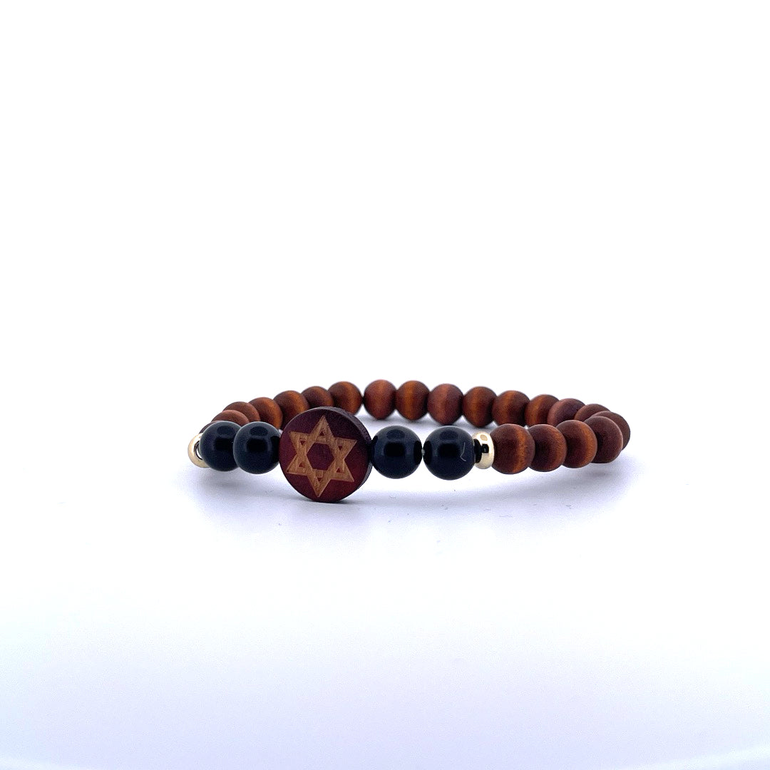 Star of David Bracelet with Natural Stones